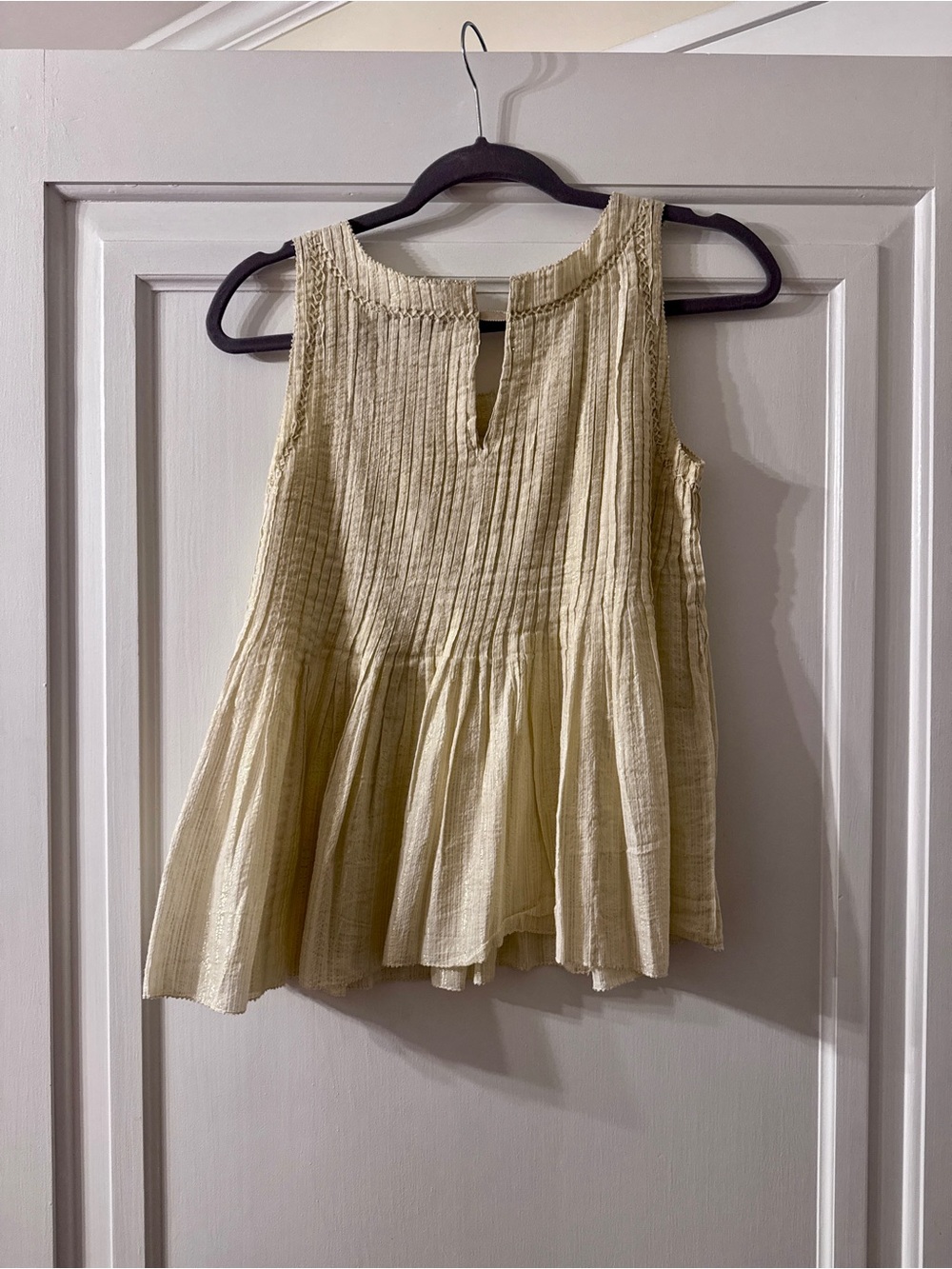 Anthropologie Vanessa Virginia Sleeveless Peplum Tank Top - Picture 3 of 3